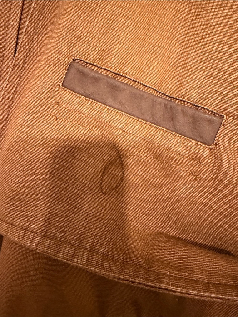 Vintage Wrangler Brown Canvas Field Jacket with Dark Collar - Picture 2 of 8